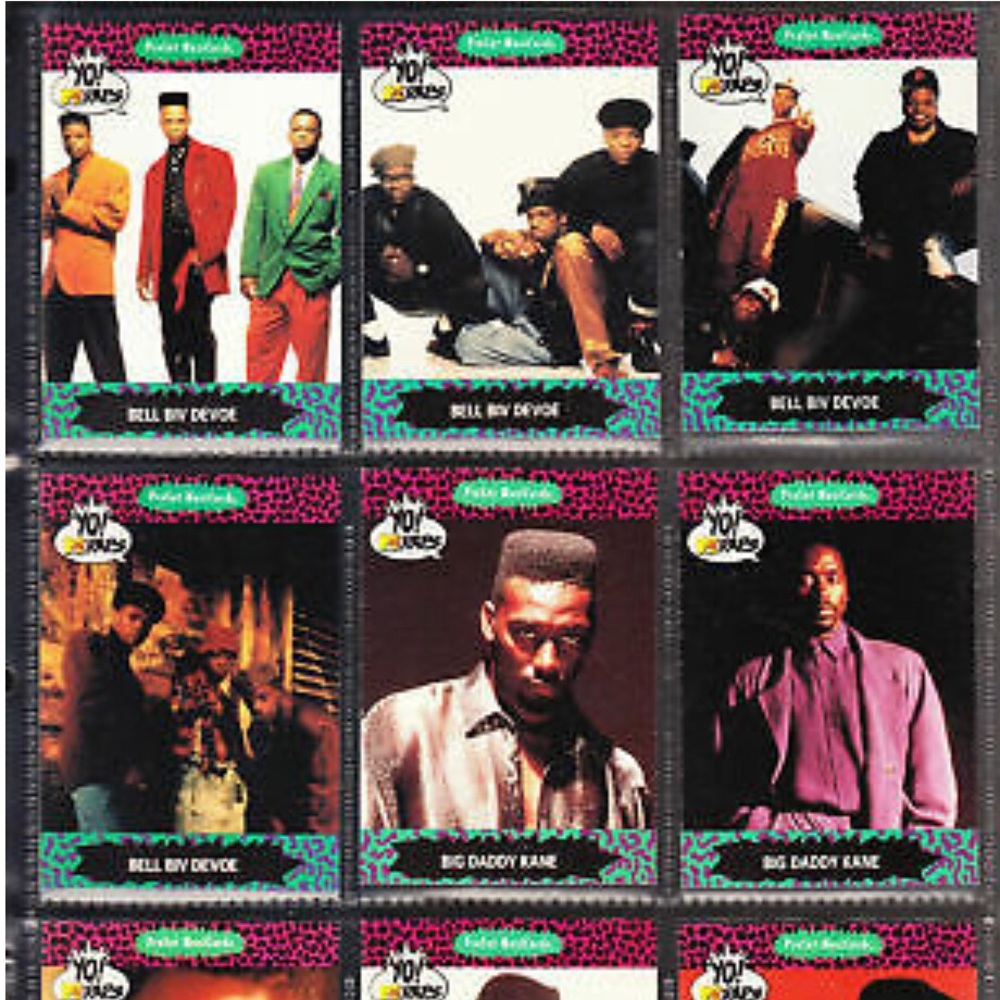 YO! MTV Raps Collectable cards!!! Circa 1991